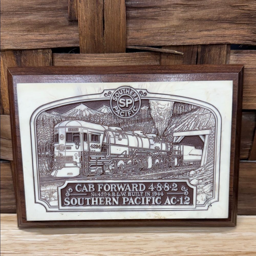 Southern Pacific AC-12 Train Plaque